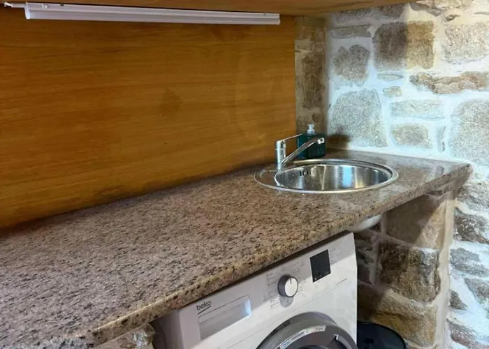 White Stone With Balcony Apartment